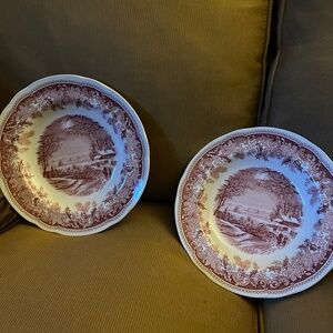 Spode Winters Eve Bowls Rimmed NWT